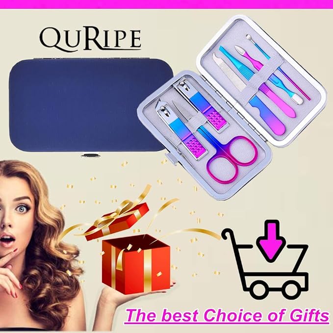 7pcs Manicure set, Nail Clippers Kit, Stainless Steel Manicure Kit, Nail - Image 6