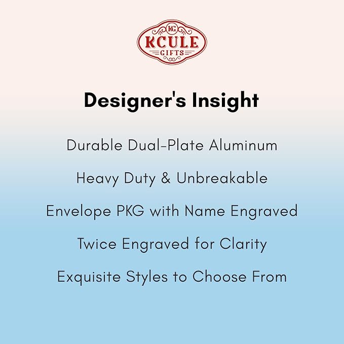 Personalized Luggage Tags: Custom Metal Luggage Tags - Image 6