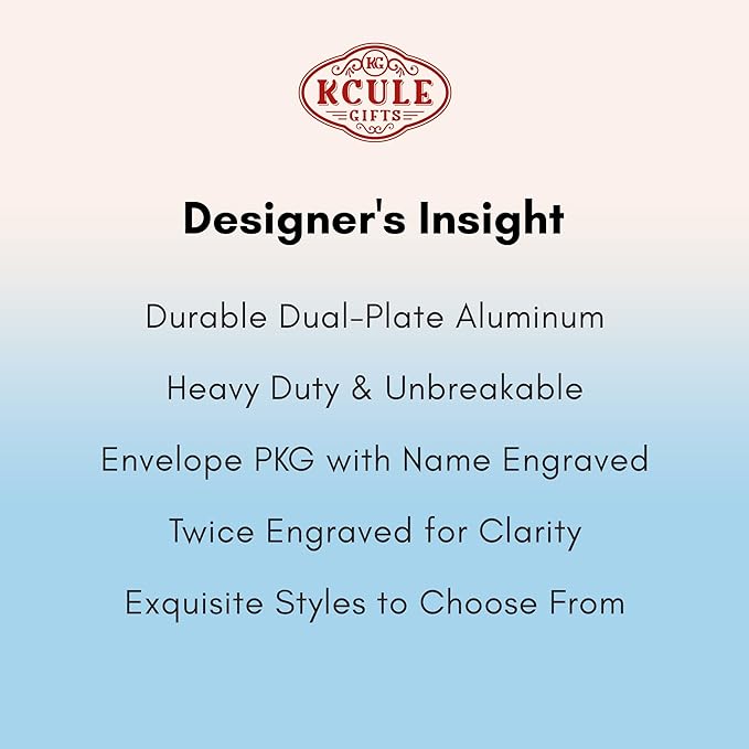Personalized Luggage Tags: Custom Metal Luggage Tags - Image 7