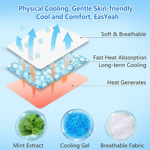 10 Sheets EasYeah Kids Cooling Patches - Image 2