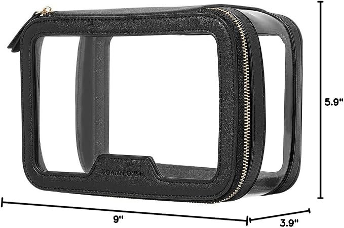 ROWNYEON Clear Makeup Case Toiletry Bag Multipurpose Travel Makeup Train Case - Image 8