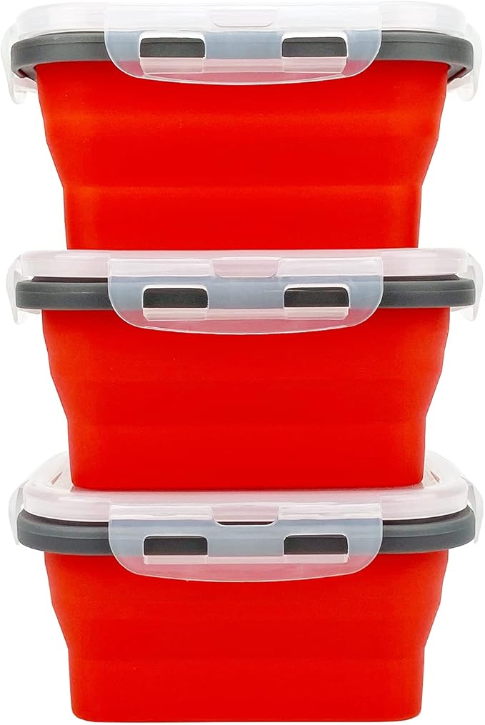 CCyanzi 3piece Collapsible Food Storage Containers - Image 2