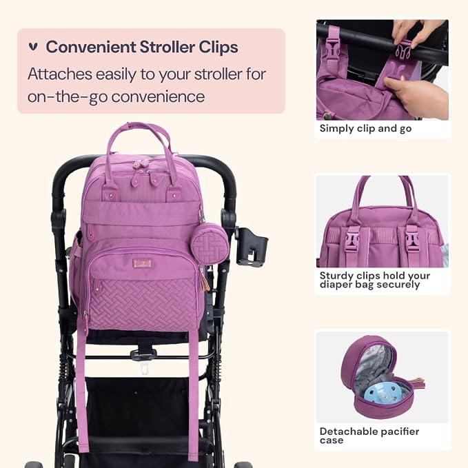 BabbleRoo Diaper Bag Backpack - Image 8