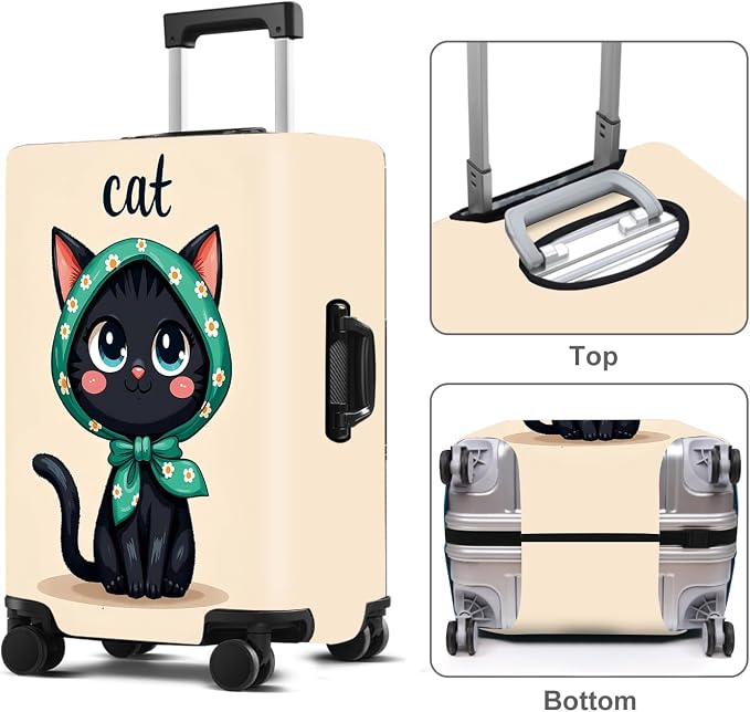 Luggage Cover Washable Suitcase Protector Anti-Scratch, Stretchable Fit - Image 2