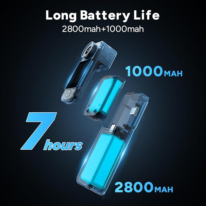 SJCAM C300 Pocket Action Camera 4K, 7Hour Power, 6-Axis Stabilization, - Image 8