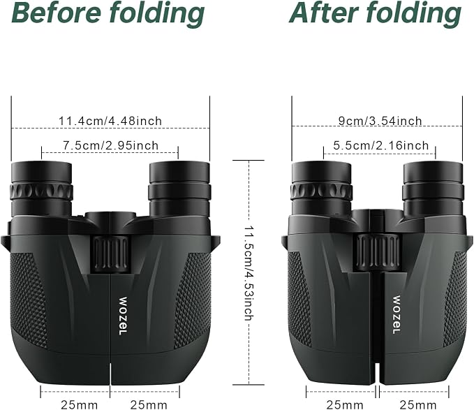 10-30x25 Small Compact Binoculars - Image 9