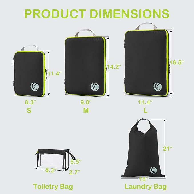 Cipway Compression Packing Cubes, Ultralight Luggage Organizer Bags - Image 4