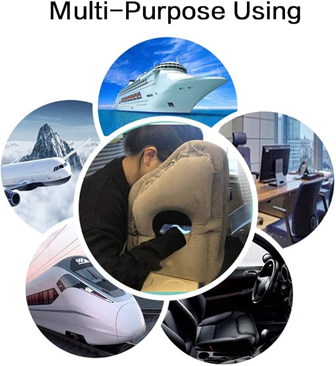 Inflatable Travel Air Pillow for Sleeping to Avoid Neck and Shoulder Pain - Image 7