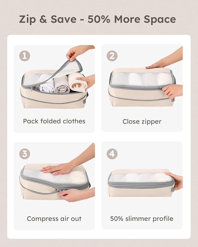 6 Set Compression Packing Cubes - Image 4