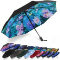 SY COMPACT Travel Umbrella Windproof Automatic Umbrellas Small Compact UV Sun by SYCOMPACT