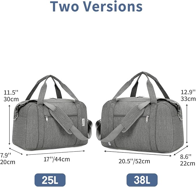 Narwey Carry on Bag 22x14x9 Airlines Approved, Carry on Duffle Bag - Image 3