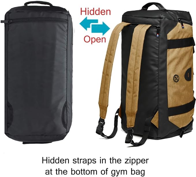 Gym Duffle Bag Backpack Waterproof Sports Duffel Bags Travel Weekender Bag - Image 2