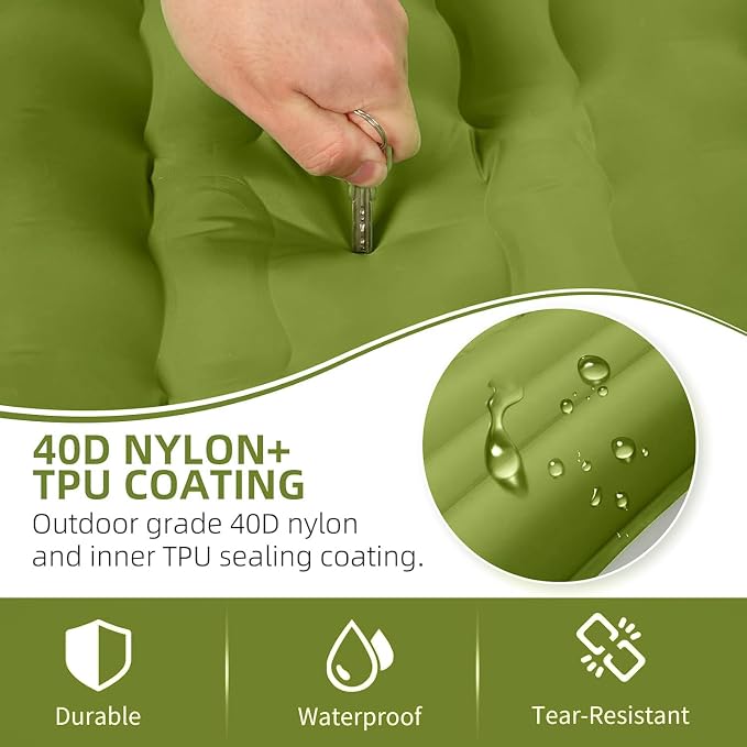 Camping Sleeping Pad, Extra Thick 5 Inch Camping Mat - Image 4