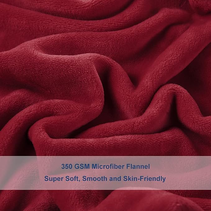 Surii Home Luxury Microfiber Flannel Blanket, Super Soft, and Breathable - Image 2