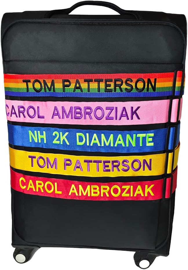 5PC Custom Embroidery Luggage Strap - Image 6