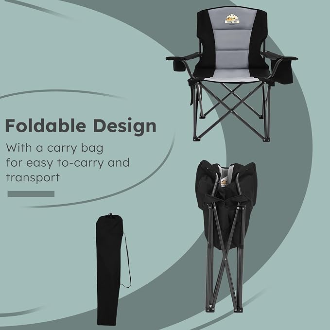 Oversized Folding Camping Chairs - Image 7