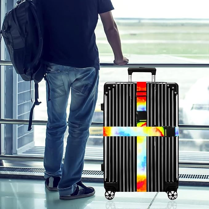Luggage Straps for Suitcases TSA Approved-2 Pack Bright Personalized Luggage - Image 6