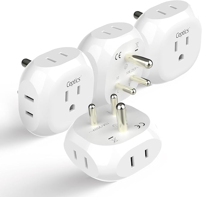 Ceptics India, Pakistan Travel Adapter by Ceptics