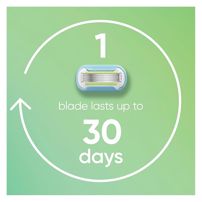 Gillette Venus Extra Smooth Pink Women's Razor, Pivoting Razor Head, 5 Blades - Image 5