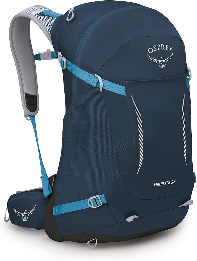 Osprey Hikelite 28L Unisex Hiking Backpack, Atlas Blue by Osprey