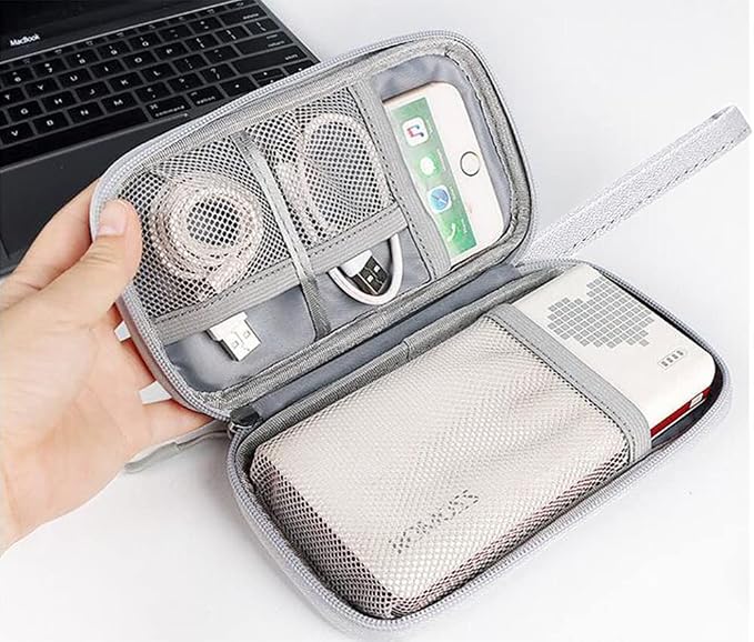 Electronic Organizer Small Travel Cable Organizer Bag, Digital Gadget Organizer - Image 4