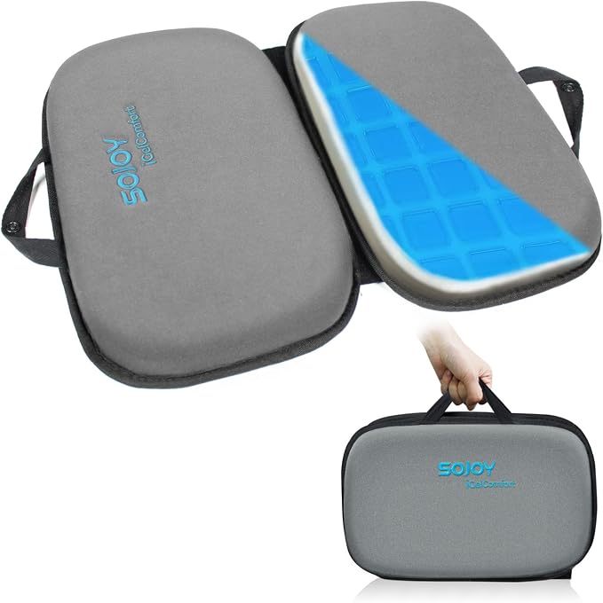Sojoy iGelComfort 3-in-1 Foldable Gel & Memory Foam Travel Seat Cushion – US by Sojoy