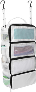 Suitcase Organizer, Travel Luggage Organizer Portable Hanging Travel Shelves by Unknown