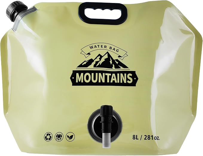 Collapsible 8L Water Storage Bag, BPA-Free Portable Folding Water Jug by MrBulloc