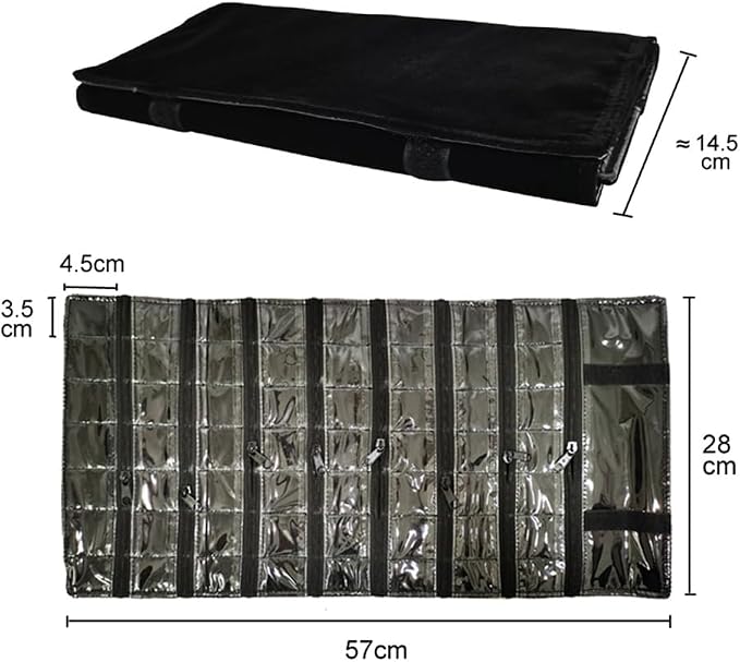 Travel Jewelry Roll Bag Portable Organizer Pouch - Image 4