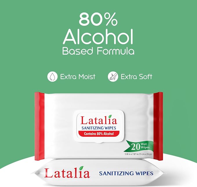 Hand Wipes | 80% Alcohol Hand Sanitizer Wipes - Image 5