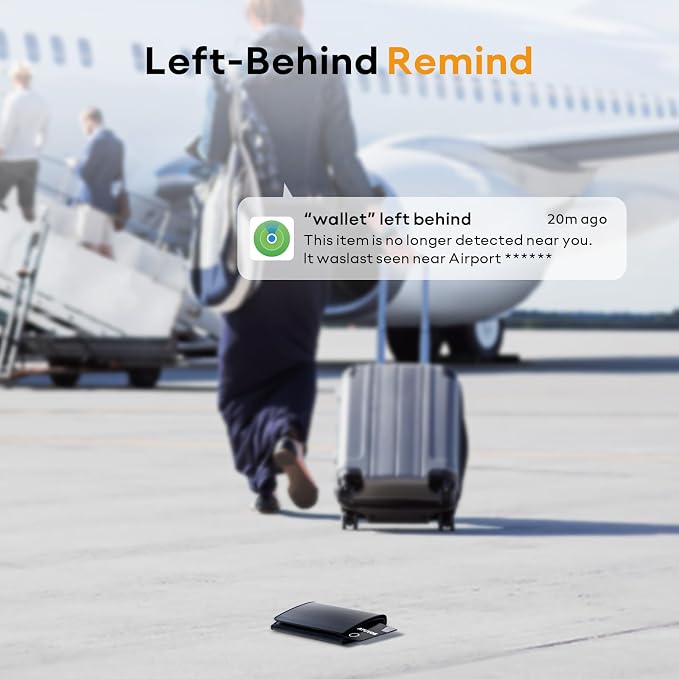 ATUVOS Rechargeable Wallet Tracker Card, Ultra Slim 1.6mm Wallet Card Tracker - Image 6