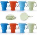 GUANCI Silicone Collapsible Travel Cup Set Silicone Folding Camping Cup by GUANCI