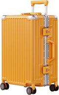 AnyZip Carry On Luggage PC+ABS Aluminum Frame Zipperless Luggage Hard Shell by YourBestTravelChoice