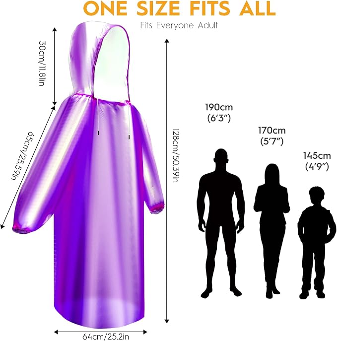 Bruvoalon 6 & 20 Pack Disposable Rain Ponchos - Image 6
