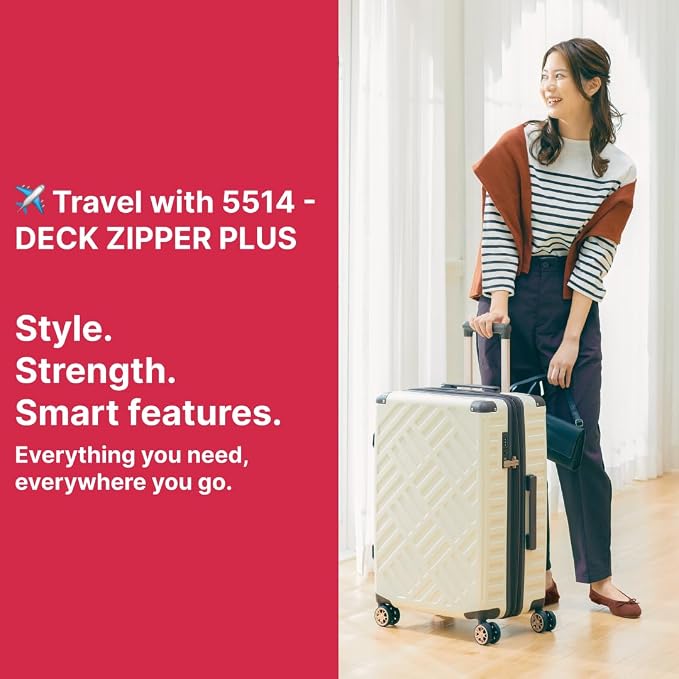 LEGEND WALKER DECK Hardside Expandable Luggage, 22 inch, 5514-49-BK - Image 7