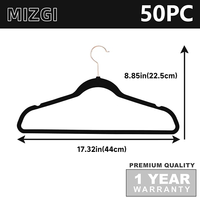 MIZGI Premium Velvet Hangers Heavy Duty - Image 6