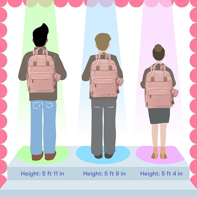 iniuniu Diaper Bag Backpack, 4 in 1 kit Large Unisex Baby Bags - Image 7