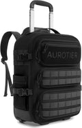 Rolling Tactical Laptop Backpack, Underseat Travel Backpack by AUROTIER