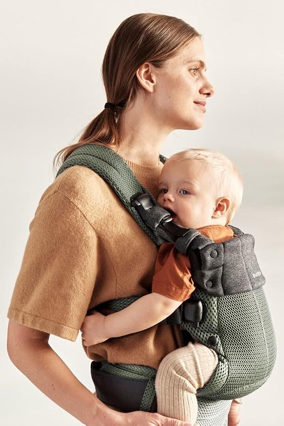 BabyBjörn Baby Carrier Harmony, Dark Green, 3D Mesh | 3-in-1 Ergonomic Baby - Image 6