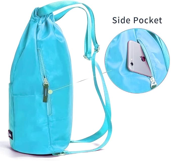 ZOORON Waterproof Drawstring Gym Backpack Bag - Image 3