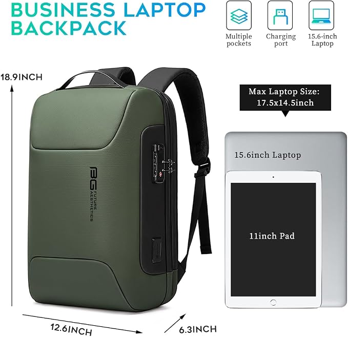 BANGE 15.6INCH Slim Laptop Backpack，Office Business Laptop - Image 6