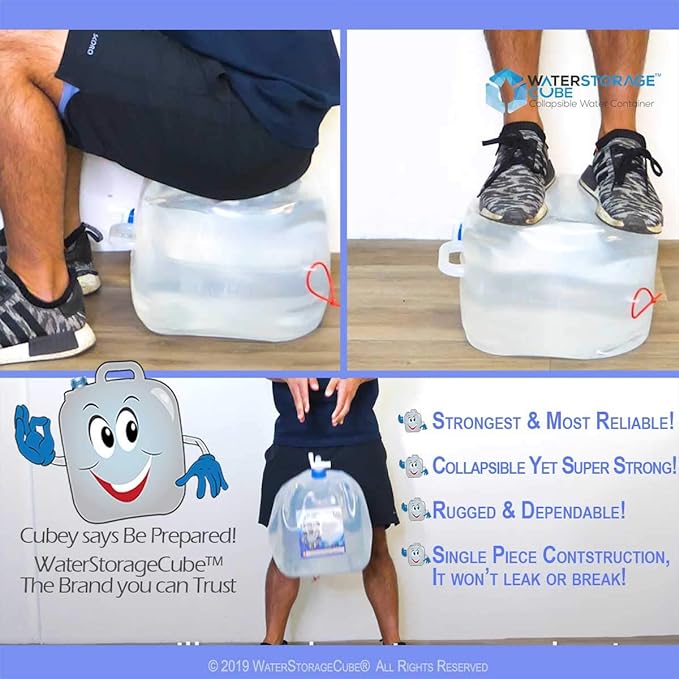 WaterStorageCube BPA Free Collapsible Water Container - Image 5