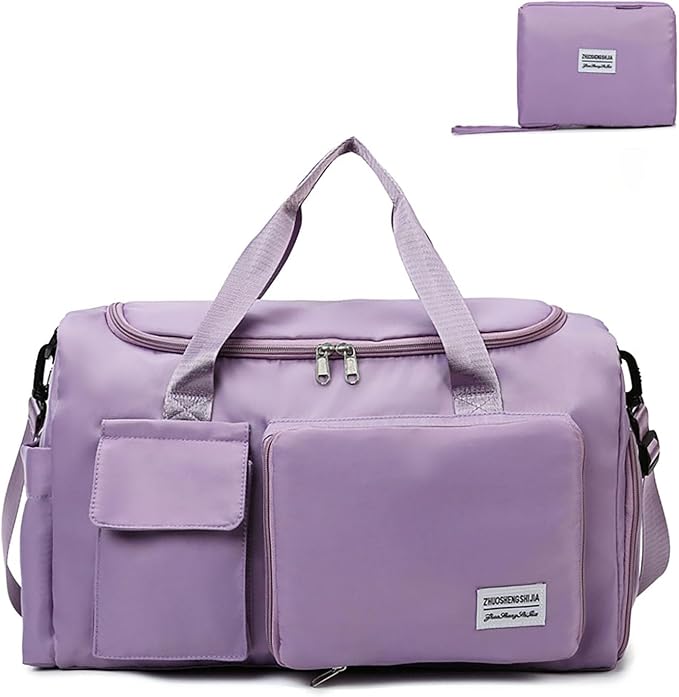 Multipurpose 20L Foldable Duffel Bag Gym Yoga Bag Carry-On Shopping Sack Travel by acdiac