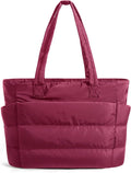 BAGSMART Tote Bag for Women, Lightweight Puffy Tote Bag by BAGSMART