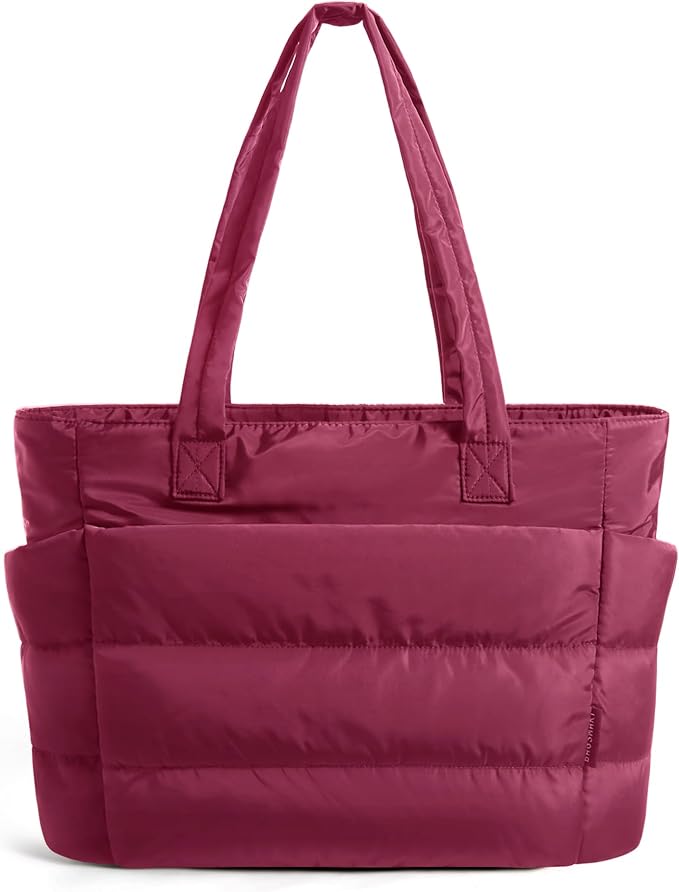 BAGSMART Tote Bag for Women, Lightweight Puffy Tote Bag by BAGSMART