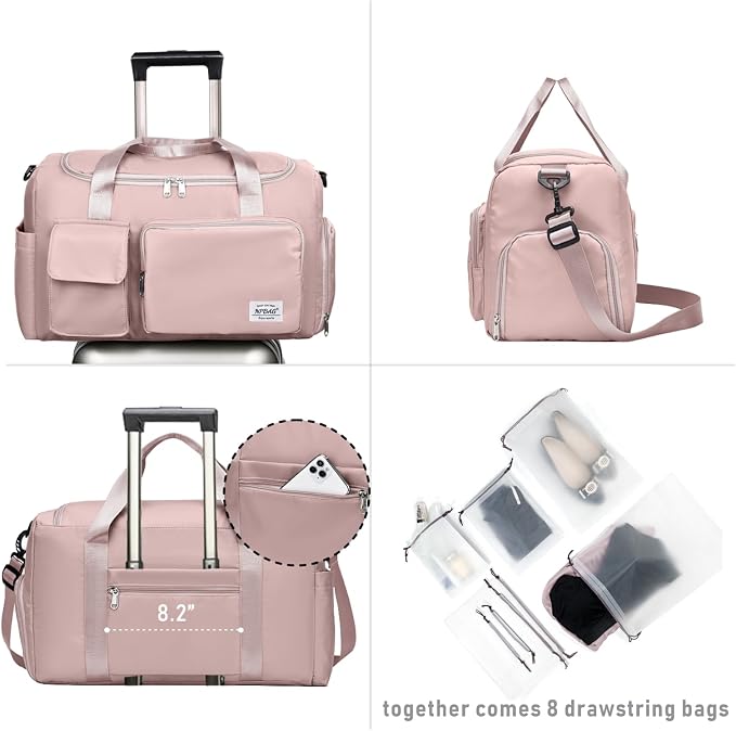 NPBAG Women Travel Duffel, Gym Workout Overnight Bag, Mommy Hospital Bag - Image 2