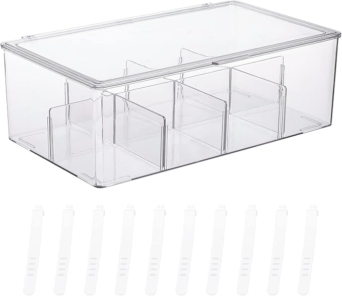 Yesesion Clear Plastic Cord Organizer Box - Image 9