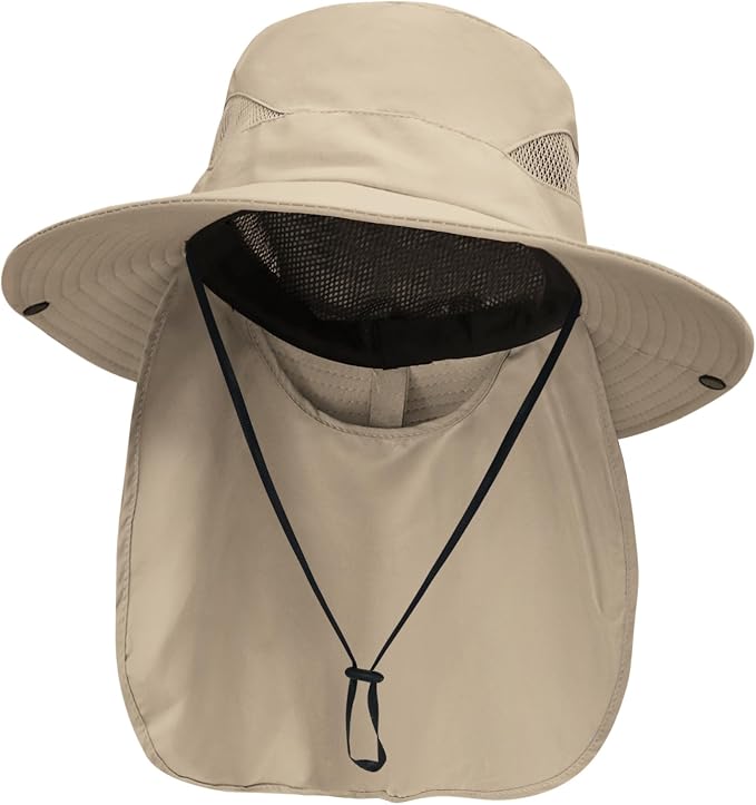 NPJY Sun Fishing Hats with Neck Flap by Unknown