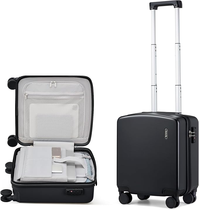 Hanke 16 Inch Underseat Carry On Luggage, Airline-Approved Hard Shell Small by Hanke