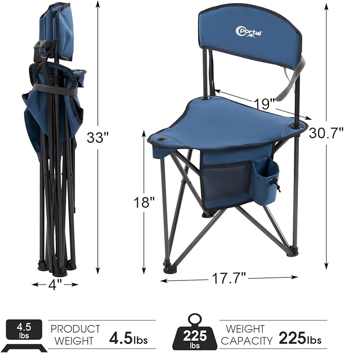 PORTAL Extra Large Quick Folding Tripod Stool - Image 3